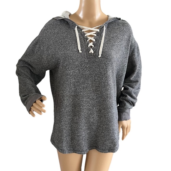 Victoria's Secret Fleece Lined Pullover Hooded Sweatshirt Oversize - Picture 1 of 5